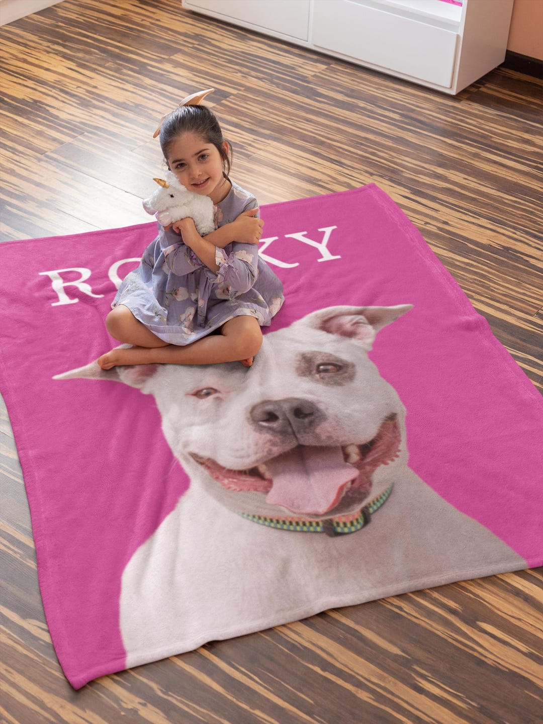 Custom Dog Photo Blanket Pet Memorial Throw Cozy Gift for Pet Parents ...