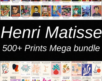 Henri Matisse Print Set | Neutral Gallery Wall Art | Museum Exhibition Posters | Beige Minimalist Art Decor for Modern Home