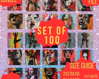 100 Graffiti Art Prints Digital Bundle – Street Art Poster Set