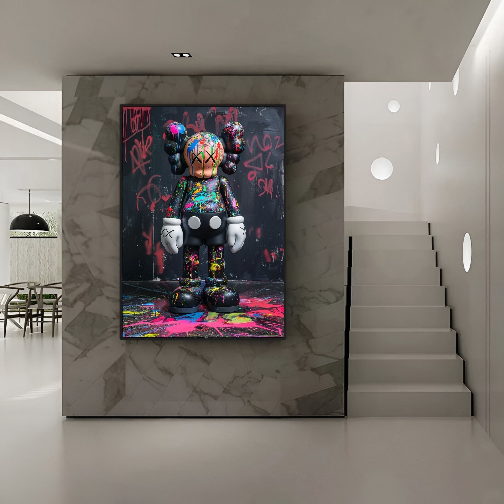 Graffiti Kaws KAWS Poster Set of 3, Printables Minimalist Graffiti Kaws KAWS Poster Set of 3, Printables Minimalist