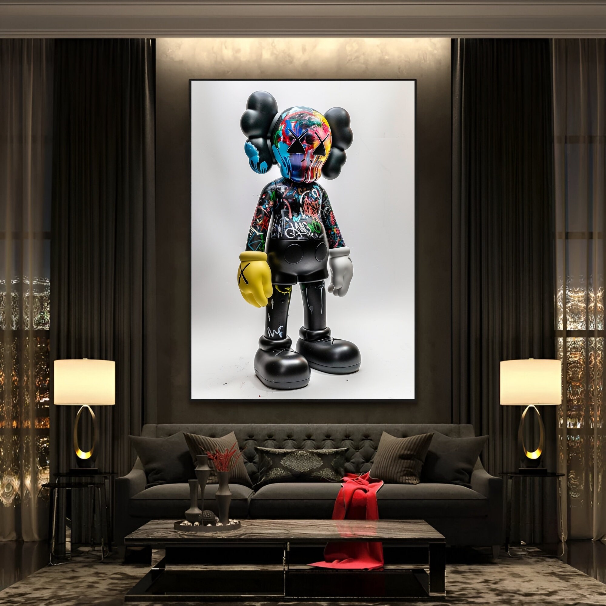 Brand New Framed KAWS posters 24 x 36 | eBay