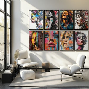 Graffiti Street Art Pop Art Print Bundle | Digital Download Wall Decor Set of 10