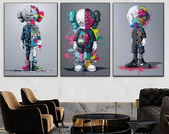 Impressions d'art graffiti urbain, décoration de chambre Hypebeast, lot de 3 téléchargement numérique