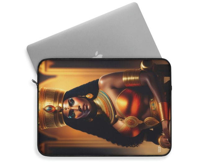 Queen Nefertiti Laptop Sleeve 18 | Laptop sleeve for MacBook | Computer Case for MacBook Air | iPad Pro Case | MacBook felt case | iPad Case