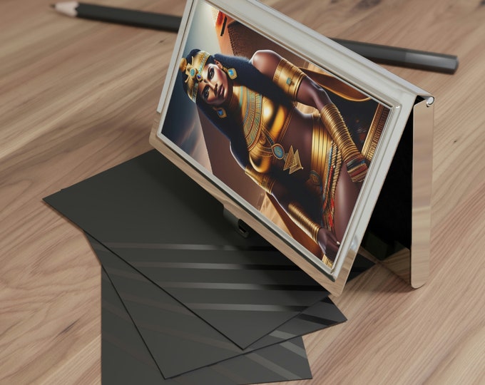 Goddess Isis Business Card Holder 2 | Card Holder for Women | Card Wallet | Realtor Card Holder | Card Display | Professional Slim Wallet