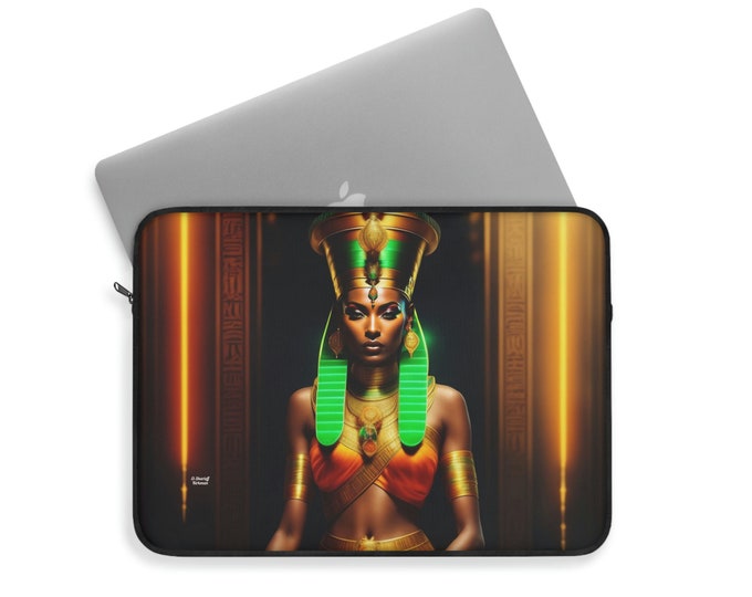 Queen Nefertiti Laptop Sleeve 19 | Laptop sleeve for MacBook | Computer Case for MacBook Air | iPad Pro Case | MacBook felt case | iPad Case