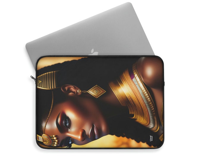 Queen Nefertiti Laptop Sleeve 17 | Laptop sleeve for MacBook | Computer Case for MacBook Air | iPad Pro Case | MacBook felt case | iPad Case
