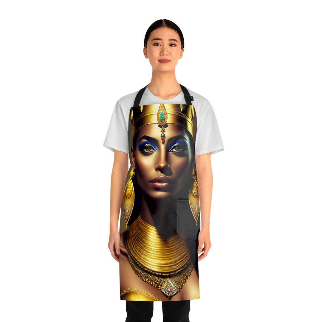 Apron With Egyptian Queen Nefertiti Painting 8, Apron With Pockets