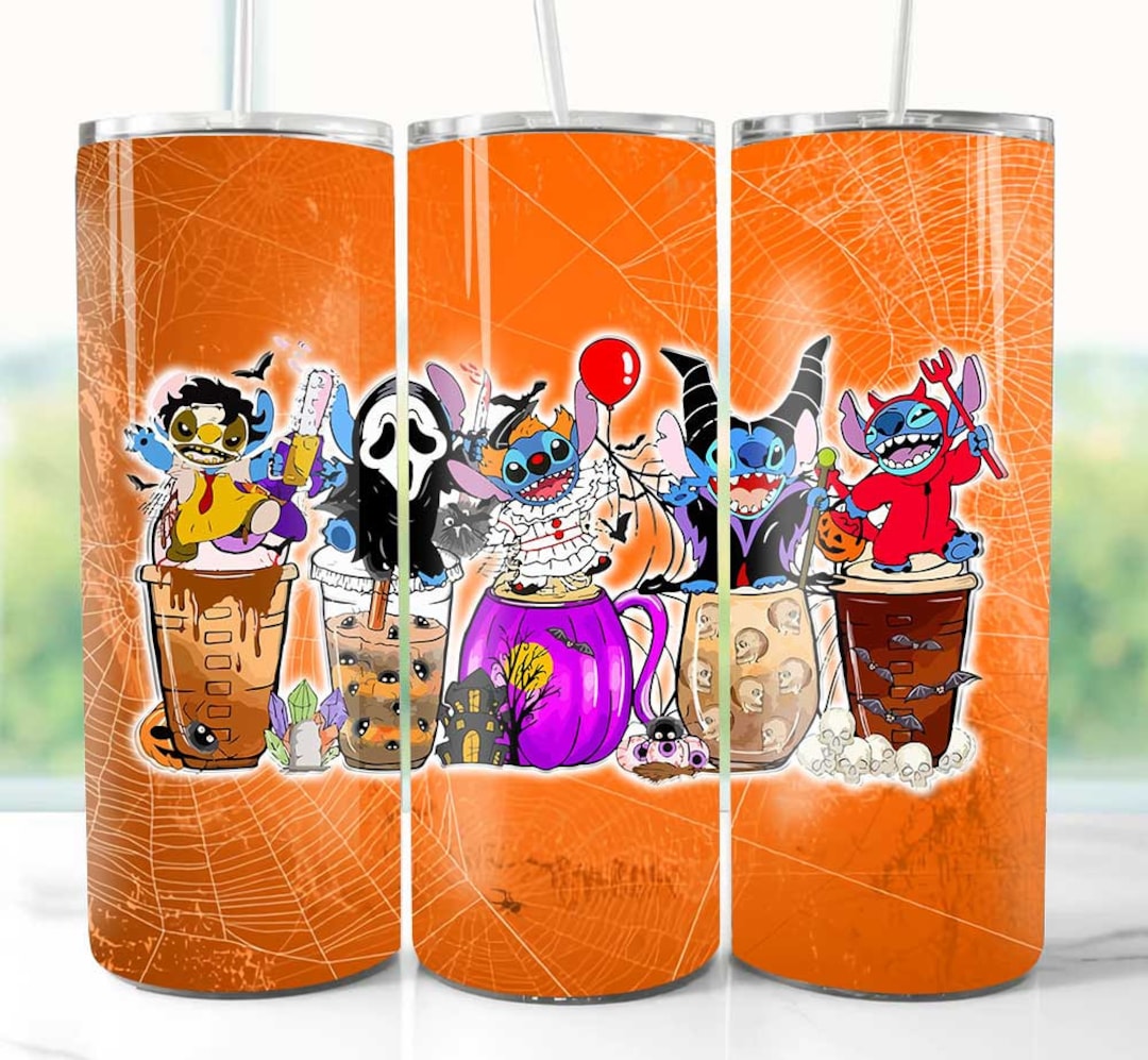Stitch Witch Halloween Bubble Tumbler , Tumbler Digital File, 20oz