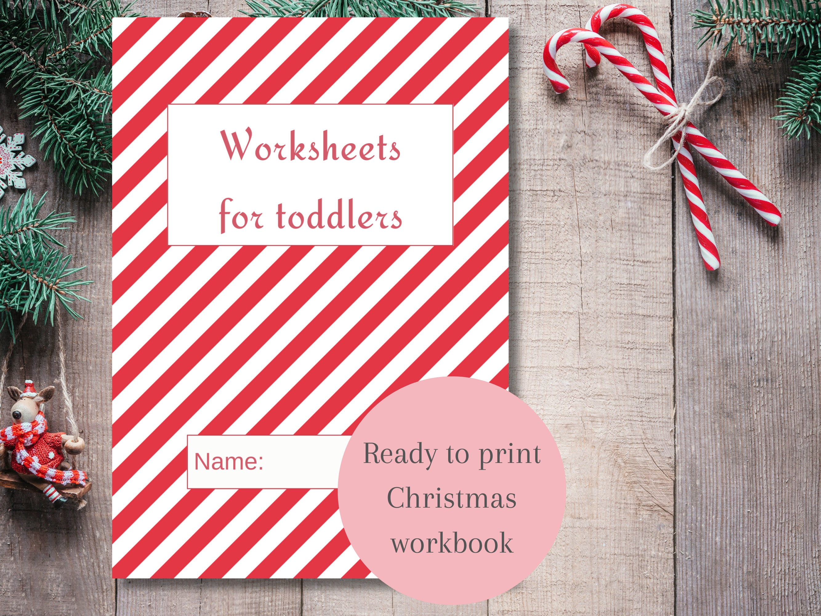 Christmas Preschool Worksheets Printable Preschool Christmas - Etsy