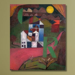 Paul Klee Portrait of an Villa R (1919) art, Paul Klee Print, Exhibition Poster, Expressionism Art, Classic Wall Art, Christmas Gift