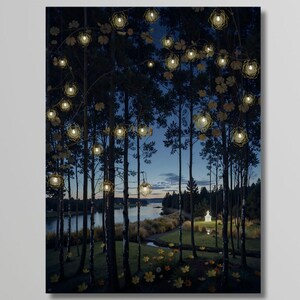 Herbstlaub Leinwand, Natur Wald Wand Kunst, Baum Poster, Gelbe Herbst Blätter, Leinwand Wand Kunst, Blätter Poster, Herbst Baum, Sommer Wand Dekor