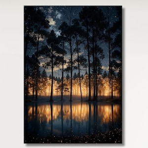 Herbstlaub Leinwand, Natur Wald Wand Kunst, Baum Poster, Gelbe Herbst Blätter, Leinwand Wand Kunst, Blätter Poster, Herbst Baum, Sommer Wand Dekor