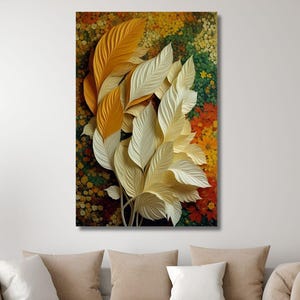 Herbstlaub Leinwand, Natur Wald Wand Kunst, Baum Poster, gelbe Herbst Blätter, Leinwand Wand Kunst, Blätter Poster, Herbst Baum, Sommer Wand Dekor