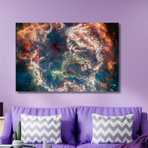 Pillars of Creation Poster James Webb Space Telescope Phantom Galaxy NASA Poster Space Webb inspects The Pillars of Creation CANVAS Decor