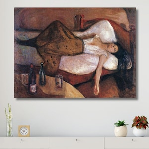 Edvard Munch the day after art Canvas Print Wall Art,Munch Print,Edvard Munch Painting,Art Reproduction,Archival Giclee Christmas Gift
