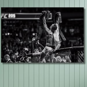 Plakat Conor McGregor, Dekoracja ścienna Conor McGregor, Sztuka motywacyjna, Wydruk Conor McGregor, Dekoracja pokoju sportowego Fitness, Sztuka ścienna Conor McGregor na płótnie