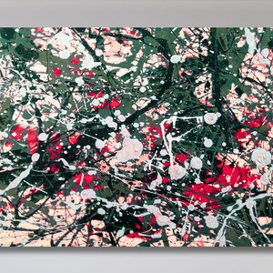 Jackson Pollock Print, Extra Large Canvas Wall Art Pollock Canvas Wall Art Abstract Wall Art Home and Living Room Decor Pollock Convergence
