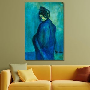 pablo picasso&#39;s, blue period,picasso canvas, picasso decor art, living room decor, picture wall art, picasso print art, Christmas Gift