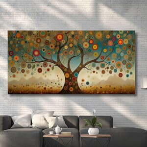 Gustav klimt the tree of life CANVAS Tree Life Art, Klimt Gift Canvas, The Tree Of Life Canvas, Tree Life Canvas Art Christmas Gift