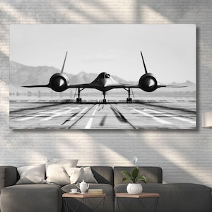 Lockheed_SR-71_Blackbird Jet Canvas Wall Art, Lockheed SR-71 Blackbird Poster, Jet Canvas Wall Art, Lockheed SR-71 Print, Blackbird Print