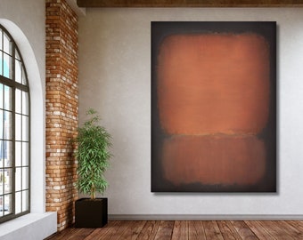 Mark Rothko Canvas Wall Art Print,Modern Wall Art,Reproduction,Rothko Print, Rothko Untitled (Black Dream),Rothko Painting,Rothko Museum