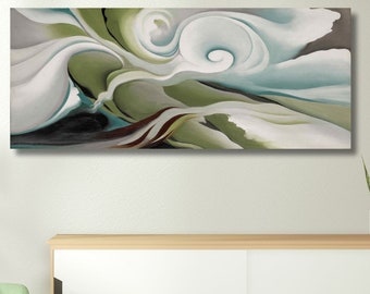 Georgia O&#39;Keeffe Nature Forms Gaspé Canvas Wall Art Georgia O&#39;keefe Print, Framed Painting,O&#39;keeffe Large Canvas Art, Christmas Gift