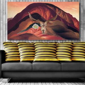 Georgia O&#39;Keeffe Paintings, Georgia O&#39;Keeffe Mountain Landscape Poster, Georgia O&#39;Keeffe Wall Art, Georgia O&#39;keeffe Canvas, Ready To Hang