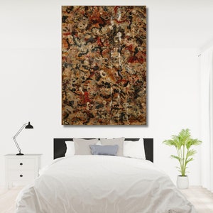 Jackson Pollock Print, Extra Large Canvas Wall Art Pollock Canvas Wall Art Abstract Wall Art Home and Living Room Decor Pollock Convergence