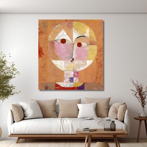 Senecio (Baldgreis) (1922) painting by Paul Klee Wall Art Exhibition Poster, Expressionism Poster Classic Wall Art Christmas Gift