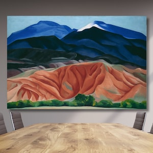 Georgia O&#39;Keeffe Paintings, Georgia O&#39;Keeffe Mountain Landscape Poster, Georgia O&#39;Keeffe Wall Art, Georgia O&#39;keeffe Canvas, Ready To Hang