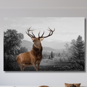 Monarch of the Glen canvas muurkunst, Edwin Landseer The Monarch of the Glen, Edwin Landseer Artworks, cadeau hertenliefhebber herten poster herten canvas