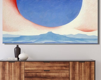 Poster Vintage In Metallo Con Georgia O'Keeffe, Targhetta 20x30 Cm, Cartello Decorativo Da Parete Per Bar E Cucina