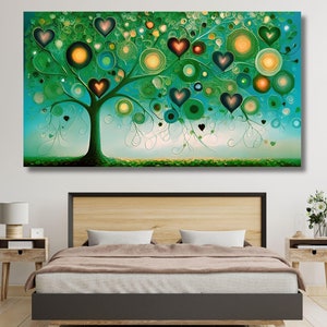 Gustav klimt the tree of life CANVAS WALL ART Tree Life Art, Gustav Klimt Gift Canvas, The Tree Of Life Canvas klimt Art gift Christmas Gift