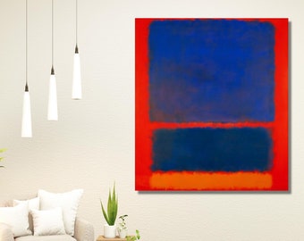 Mark Rothko Canvas Wall Art Print,Modern Wall Art,Reproduction,Mark Rothko Print, Rothko Poster, Rothko Painting,Rothko Museum, Classic Art