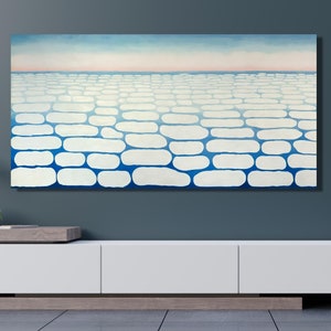 Georgia O&#39;Keeffe Canvas Wall Art Sky above Clouds IV Giclee Reproduction Wall art Georgia O&#39;Keeffe Poster Georgia O&#39;Keeffe Gift Decor Print