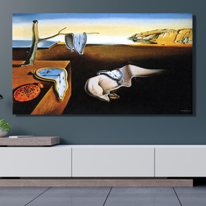 Salvador Dali The Persistence of Memory Poster 1931, Salvador Dali Print,Surrealism art,Salvador Dali CANVAS, Famous Wall Art Christmas Gift
