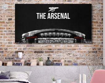 Emirates Arsenal Stadium Modern Home Decor Kids Room Man Cave Ready Wall Hanging Canvas Wall Art,Arsenals Legend Player,Premier League Print