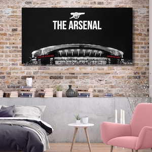 Emirates Arsenal Stadium Modern Home Decor Kids Room Man Cave Ready Wall Hanging Canvas Wall Art,Arsenals Legend Player,Premier League Print