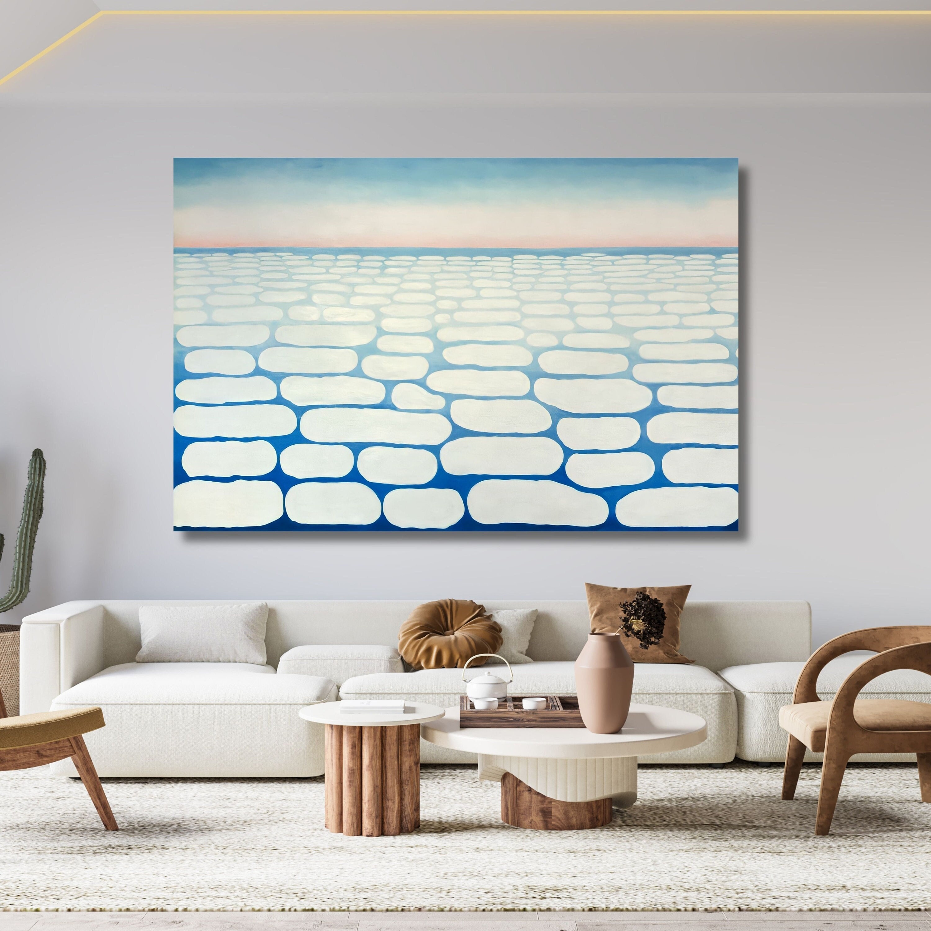 Georgia O'keeffe Print Wall Art,georgia O'keeffe Sky Above Clouds