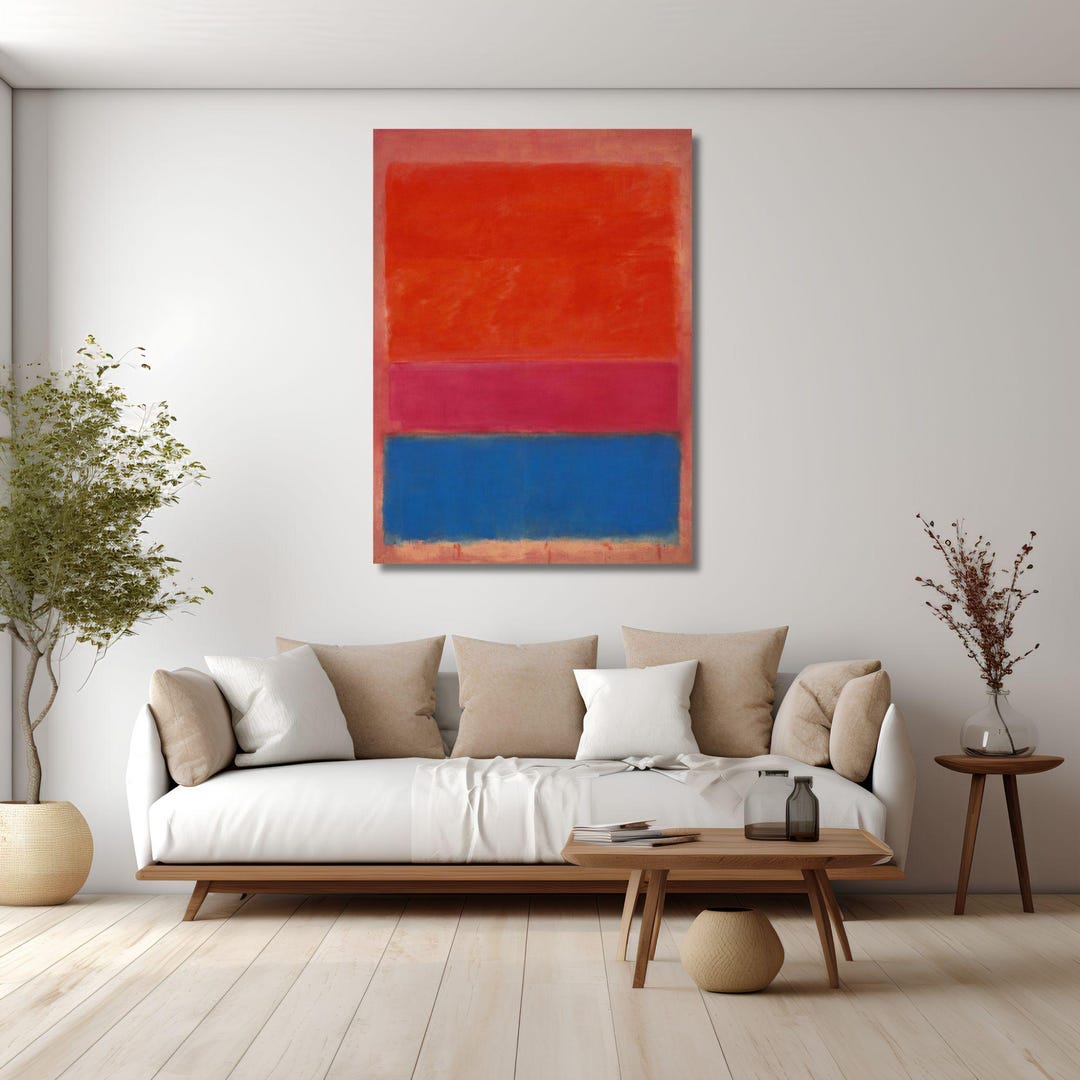 Scottish Modern Rothko Mark Rothko Canvas Wall Print,modern Wall Art,reproduction,mark Rothko ...