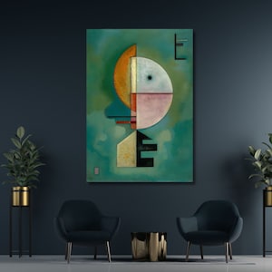 Wassily Kandinsky Composition  Wall Art Print,Kandinsky Reproduction,Canvas Wall Print, Office Wall Art,Modern Wall Art,Kandinsky Poster
