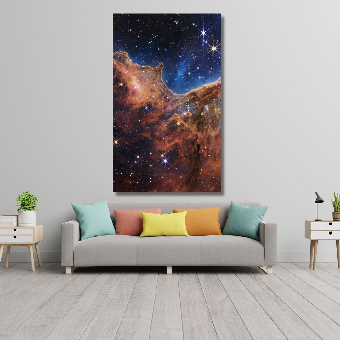 NASA Carina Nebula Deep Field Canvas Wall Art James Webb Space ...