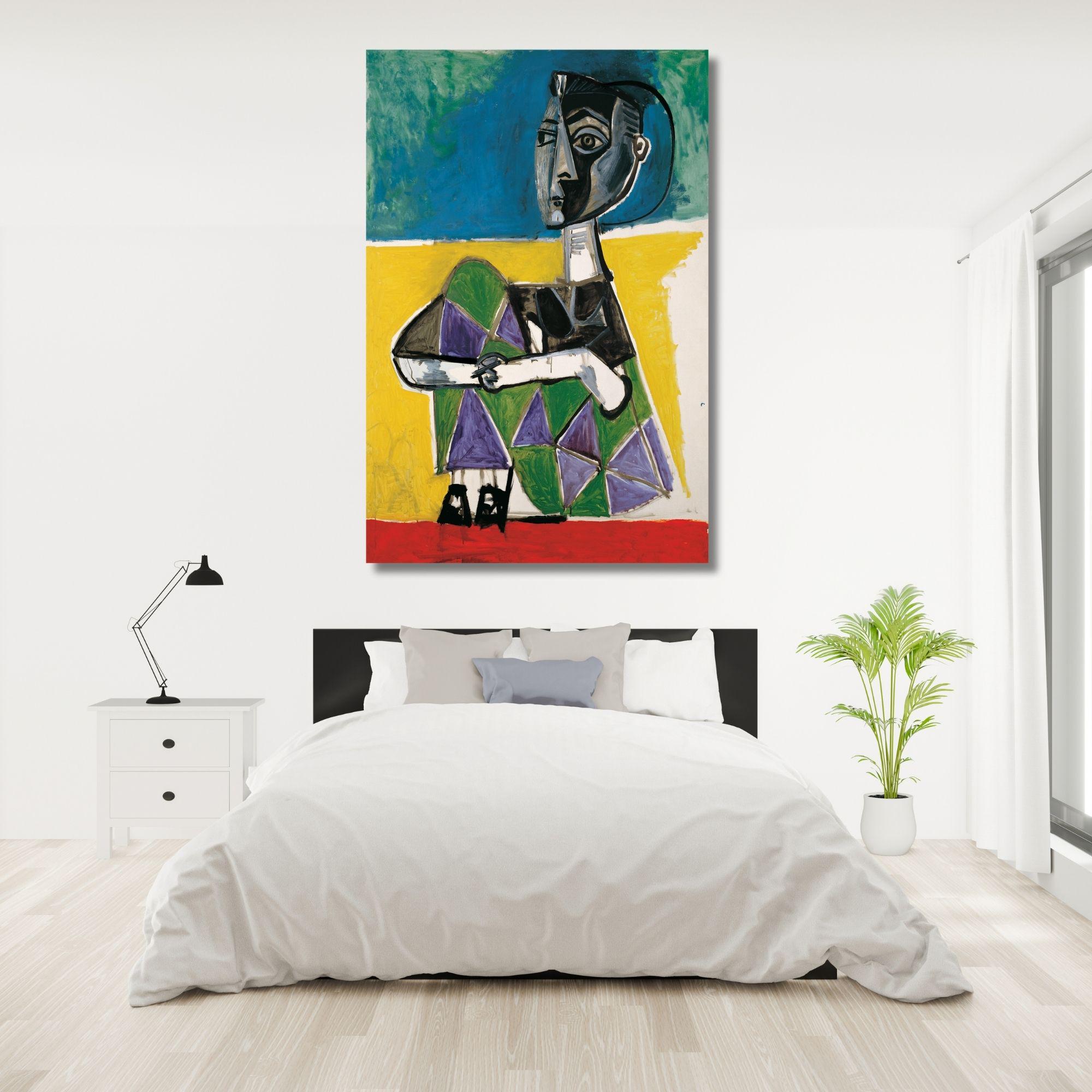 Pablo Picasso Jacqueline Sentada 1954 Oil Painting Picasso Woman