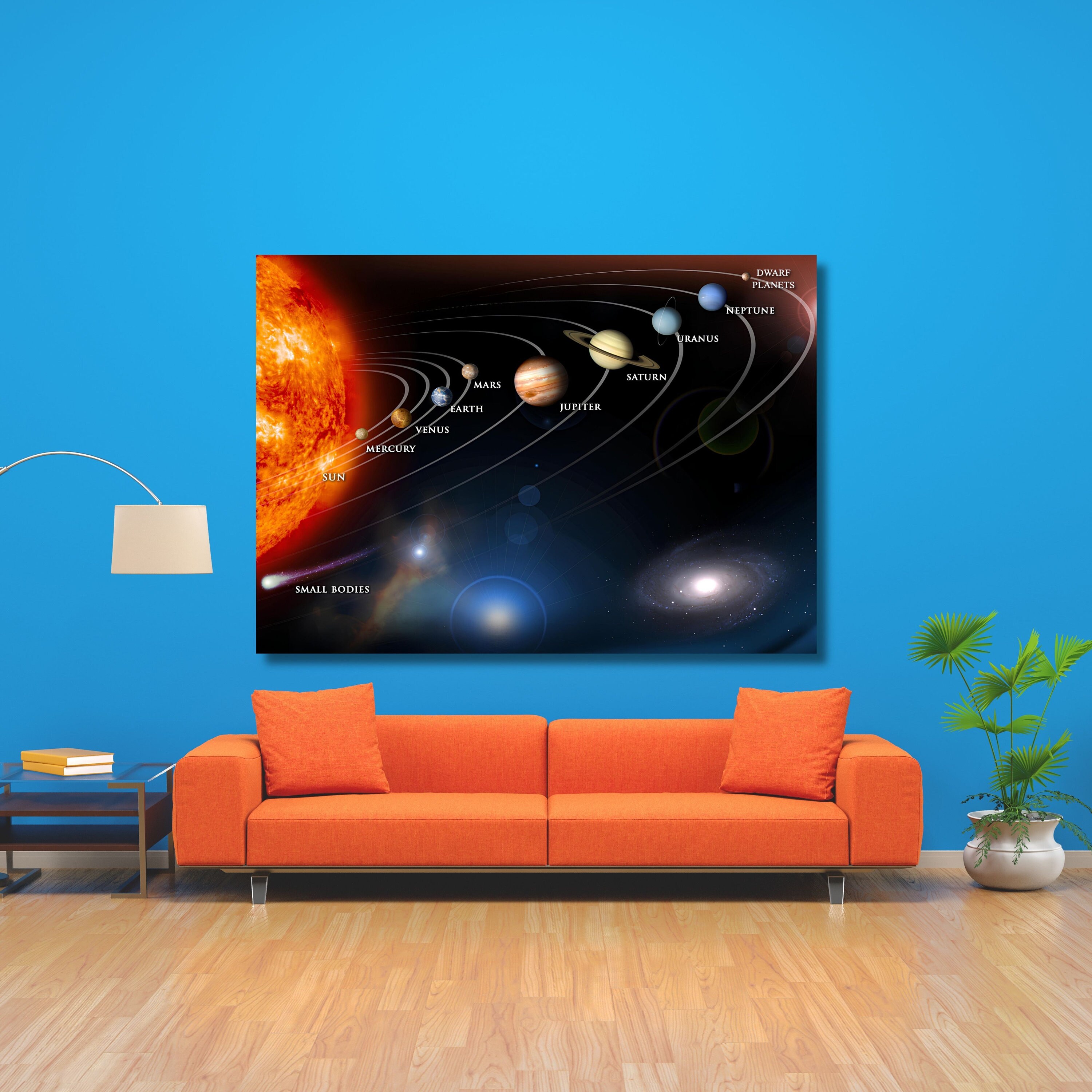 Nasa Poster SOLAR SYSTEM on Canvas Wall Art Print Poster Space Artwork ...