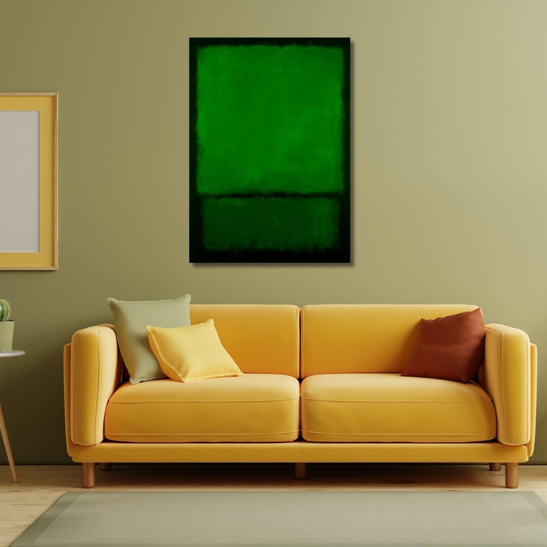 Mark Rothko Dark GREEN Canvas Wall Print,modern Wall Art,reproduction ...