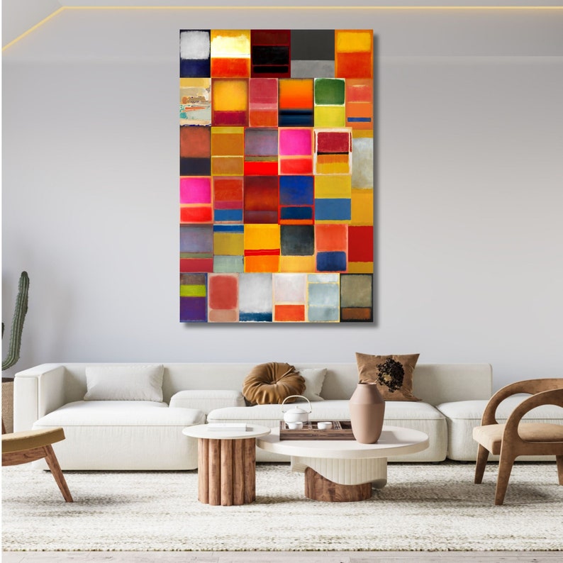 Patterned Rothko Mark Rothko Canvas Wall Art Print,all Rothkos Together, Amazing Design ...