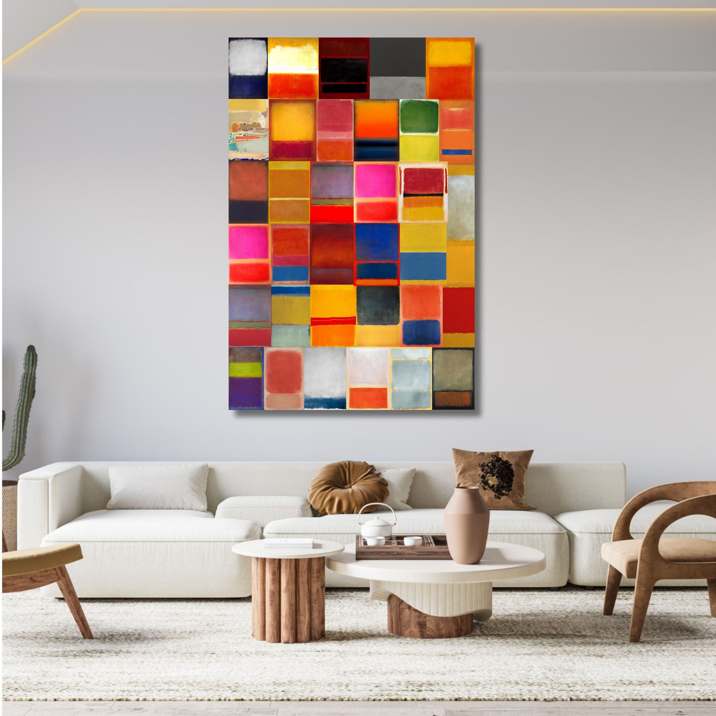Mark Rothko Canvas Wall Art Print,all Rothkos Together, Amazing Design ...