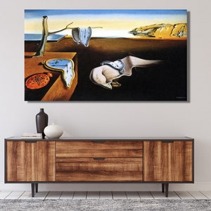 Salvador Dali The Persistence of Memory Poster 1931, Salvador Dali Print, Surrealism art, Salvador Dali CANVAS, Famous Wall Art