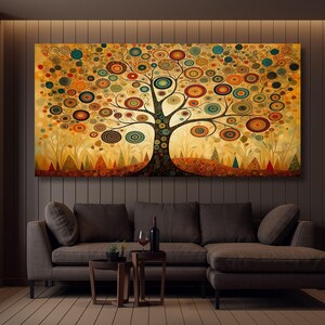 Gustav klimt the tree of life CANVAS Tree Life Art, Klimt Gift Canvas, The Tree Of Life Canvas, Tree Life Canvas Art Christmas Gift